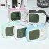 Cute  Alarm  Clock Multifunctional Bedside Battery Child Alarm Clock Bedroom Office Decoration Black