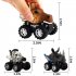 Cute Animal Shape Model Mini Pull Back Car Vehicle Toy Early Educational Toy Perfect Gift White tiger
