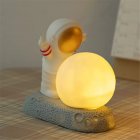 Cute Astronaut Shape Night Light Portable 5 Light Colors Moon Lamp Home Decoration Gift golden side Astronaut