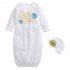 Cute Baby Soft Cotton Blankets Newborn Baby Girl Boy Sleeping Bag and Hat for 0 6 Months
