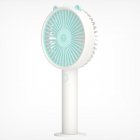 Cute Bear Shape USB Rechargeable Handheld Mini Fan  Green