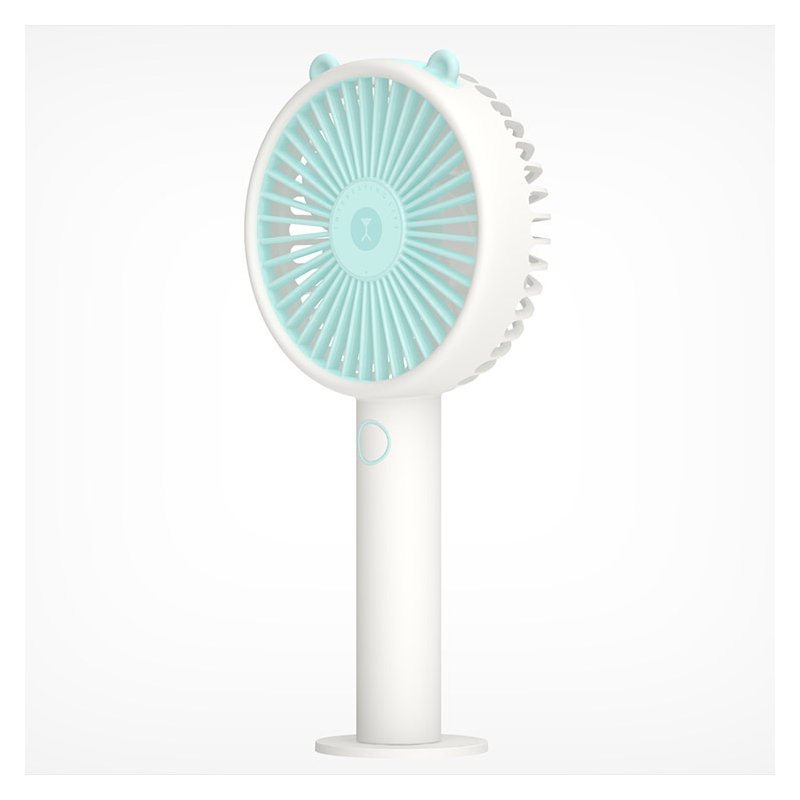 Cute Bear Shape Handheld Mini Fan, Green