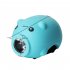 Cute  Bycycle  Headlight Usb Rechargeable Kids Bike Front Lights With 5 Molde Horn Cycling Led Flashlight Lamp Green