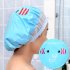 Cute Cartoon Animal Waterproof Shower Cap Resuable Lace Elastic Band Bath Hair Caps Hat   Duck