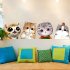 Cute Cartoon Cat Pattern Removable Wall Sticker for Kids Room Cabinet Refrigerator Decor FX107A