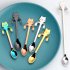 Cute Cartoon Cat Stainless Steel Tea Coffee Spoon Ice Cream Cutlery TablewareYJ1I