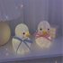 Cute Cartoon Duck  Night  Light Dormitory Bedside Night Lamp For Baby Kids Room Light Up pink ribbon