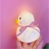 Cute Cartoon Duck  Night  Light Dormitory Bedside Night Lamp For Baby Kids Room Light Up pink ribbon