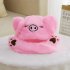 Cute Cartoon Figure Funny Girl Women Hat with Moving Ears for Summer  blue