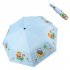 Cute Cartoon Folding Umbrella Outdoor Sunshade Automatic Umbrella For Children Boys Girls hippo 21 inchesx8 bones