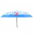 Cute Cartoon Folding Umbrella Outdoor Sunshade Automatic Umbrella For Children Boys Girls elephant 21 inchesx8 bones