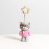 Cute Cartoon Note Holder Clip Card Holder Desktop Message Folder Photo Clip Sunglasses Cat Resin Message Clip Ornament Crafts Sunglasses cat pink
