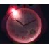 Cute Cartoon Owl Sahpe Metal Mute Movement Alarm Clock with Night Light gray