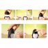 Cute Cartoon Penguin Shape 7 Colors Change Mini Air Humidifier Black