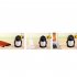 Cute Cartoon Penguin Shape 7 Colors Change Mini Air Humidifier Black