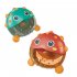 Cute Cartoon Puffer Fish Bath Toy Bubble Machine With Music Automatically Bubble Blowing Toys For Kids Gifts red