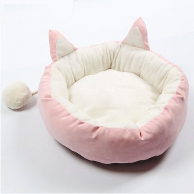 Wholesale Cute Cartoon Round Pet Dog Cat Sleeping Bed Warm