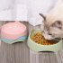 Cute Cat Ear Threaded Pet Food Bowl Feeding Bowl Dog Cats Kitten Anti slip Feeder Bowls Pet Supplies Large 19 5 x 5 8cm pink