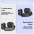 Cute Cat Ears Protector  Covers Wireless Bluetooth Soft Silicone Headphone Protectors Compatible For Airpods Max T5 black