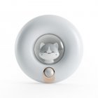 Cute Cat Motion Sensor Night Light Rechargeable Magnetic Nightlights Adjustable Brightness Cartoon Cat Led Lamp USB Charging For Hallway Bedroom Nursery White