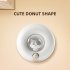Cute Cat Motion Sensor Night Light Rechargeable Magnetic Nightlights Adjustable Brightness Cartoon Cat Led Lamp USB Charging  For Hallway Bedroom Nursery pink