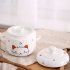 Cute Ceramics Stew with Two Ears Microwave Oven Pressure Cooker Available for Kitchen Cooking Medium