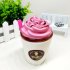 Cute Coffee Ice Cream Cup Design Slow Rising Toy PU Squishy Squeeze Toys Gifts for Kids zk25