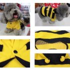 Cute Creative Bee Style Pet Velvet Coat Warm Sweater Clothes Wear for Pets <span style='color:#F7840C'>M</span>