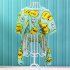 Cute Creative Duck Printing Pet Velvet Pajamas Coat Warm Nightwear Clothes for Dogs Cats L