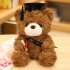 Cute Doctor Cap Bear Doll Graduation Bear Plush Doll Stuffed Plush Toys For Birthday Graduate Gifts For Student Kids red hat B 23cm