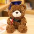 Cute Doctor Cap Bear Doll Graduation Bear Plush Doll Stuffed Plush Toys For Birthday Graduate Gifts For Student Kids red hat B 23cm