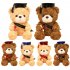 Cute Doctor Cap Bear Doll Graduation Bear Plush Doll Stuffed Plush Toys For Birthday Graduate Gifts For Student Kids red hat B 23cm