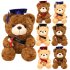 Cute Doctor Cap Bear Doll Graduation Bear Plush Doll Stuffed Plush Toys For Birthday Graduate Gifts For Student Kids black hat A 28cm