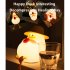 Cute Duck Night Light 3 level Brightness Adjustment Color Changing Timing Children Sleeping Lamp without Hat