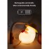 Cute Duck Night Light 3 level Brightness Adjustment Color Changing Timing Children Sleeping Lamp without Hat