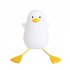 Cute Duck Shape Night Light With Warm Color Dimming Function 1200mah Rechargeable Lamp With 20  Timer Touch Control yellow mouth
