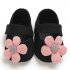 Cute Flower Soft Sole Non Slip Prewalker Princess Shoes for Kids Baby Toddler Girls Pink Inside length 11 cm