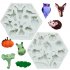 Cute Forest Animal Mould Silicone Molds Woodland Cake Decorative Mold Tools Kitchen Accessories 951 gray