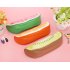 Cute Fruit Shape Leather Zipper Pencil Case for Stationery Storage