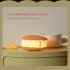 Cute Hamburg Desk Lamp  USB Rechargeable 1200mAh Battery Nursery Night Lights  3 Levels Dimming  Delayed Turn off Function  Room Decor For Boys Girls Gifts Nigh