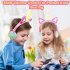 Cute Kids Cat Ear Headphones Wired Adjustable for Boys Girls Tablet Kids Headband Earphone Foldable Over On Ear Game Headset  Yellow pink