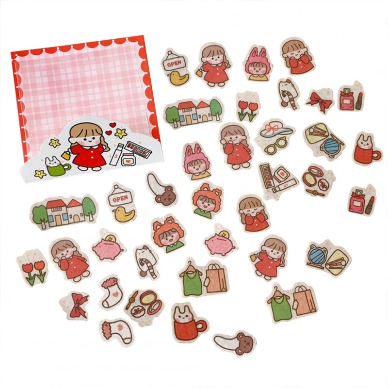 Cute Label Diary Handmade Adhesive Paper Sticker  Scrapbooking Stationery 3#