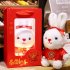 Cute Little Rabbit Plush Doll 2023 New Year Mascot Bunny Stuffed Plush Toys For Children Gifts Home Decoration D About 30cm