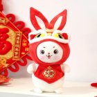 Cute Little Rabbit Plush Doll 2023 New Year Mascot Bunny Stuffed Plush Toys For Children Gifts Home Decoration A About 30cm