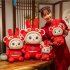 Cute Little Rabbit Plush Doll 2023 New Year Mascot Bunny Stuffed Plush Toys For Children Gifts Home Decoration D About 30cm