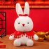 Cute Little Rabbit Plush Doll 2023 New Year Mascot Bunny Stuffed Plush Toys For Children Gifts Home Decoration B About 30cm