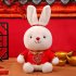 Cute Little Rabbit Plush Doll 2023 New Year Mascot Bunny Stuffed Plush Toys For Children Gifts Home Decoration C About 30cm