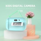 Cute Mini High Definition Cartoon Child Instant Photo Printing Camera blue