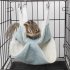 Cute Mini Small Animal Pet Hamster House Nest Warm Sleeper Hammock Rabbit Hedgehog Pet Sleeping Log Cabin Animal Sleeping House Supplies Toy L Blue