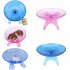 Cute Mute Hamster Toy Stable Flying Saucer Jogging Exercise Wheel Roller blue
